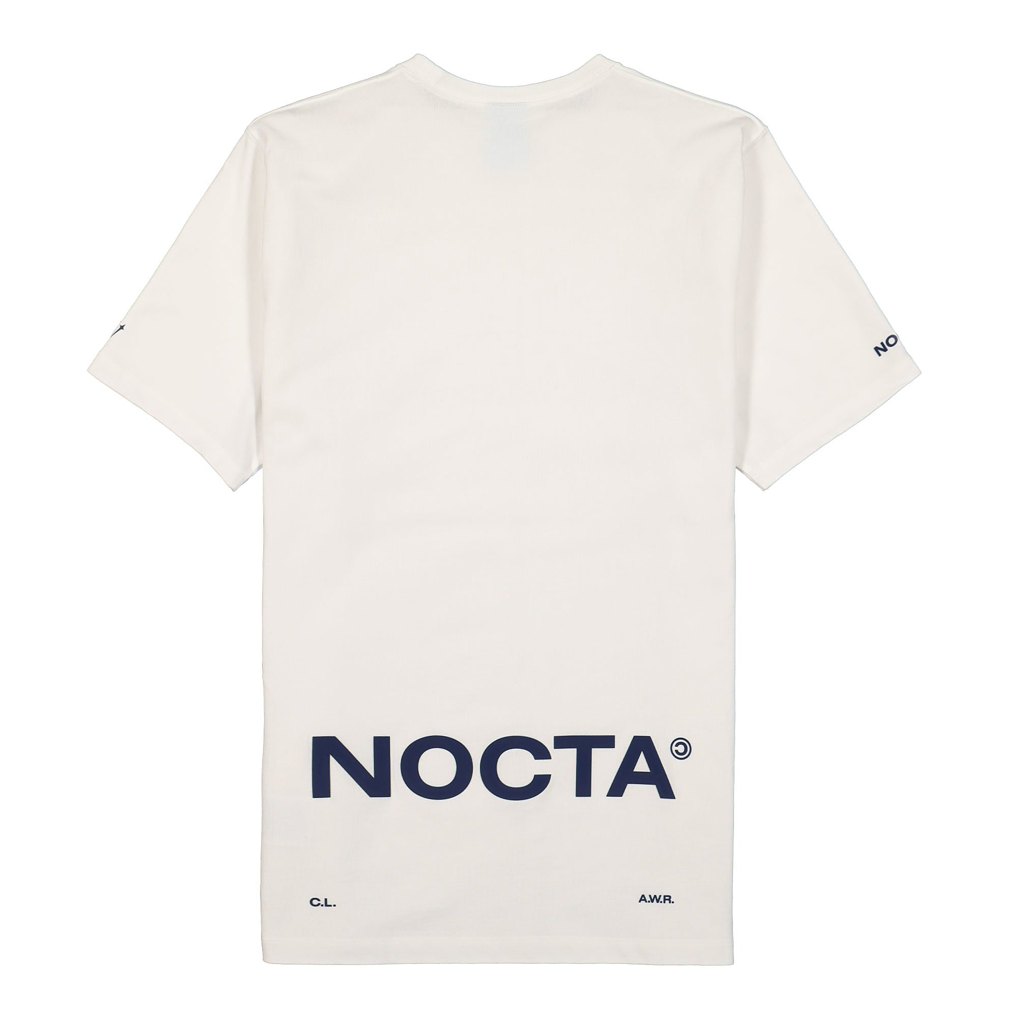 Nike NRG Nocta AU Essential Graphix Short Sleeve Top 1 White / Blue Void Tops Material | Overkill