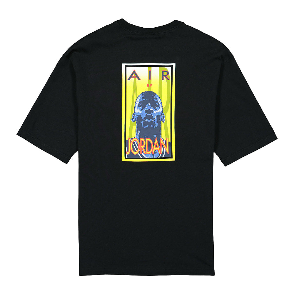 Jordan Air Jordan Vintage Wash FT SS GFX Crew Black T-Shirts Close-up | Overkill