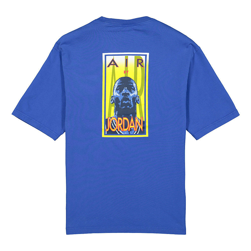 Jordan Air Jordan Vintage Wash FT SS GFX Crew Game Royal T-Shirts Close-up | Overkill