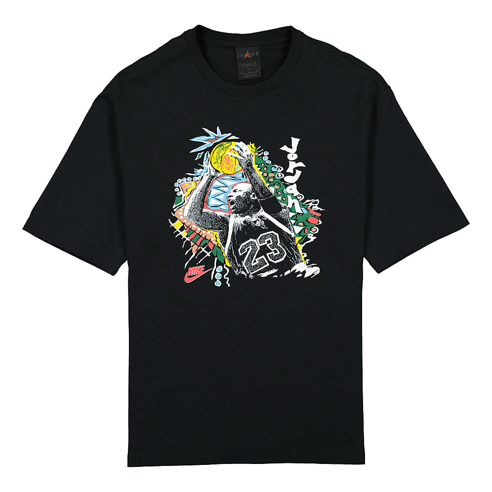 Jordan Air Jordan Vintage Wash Jumpshot SS GFX Crew Black T-Shirts DJ6599 010 | Overkill