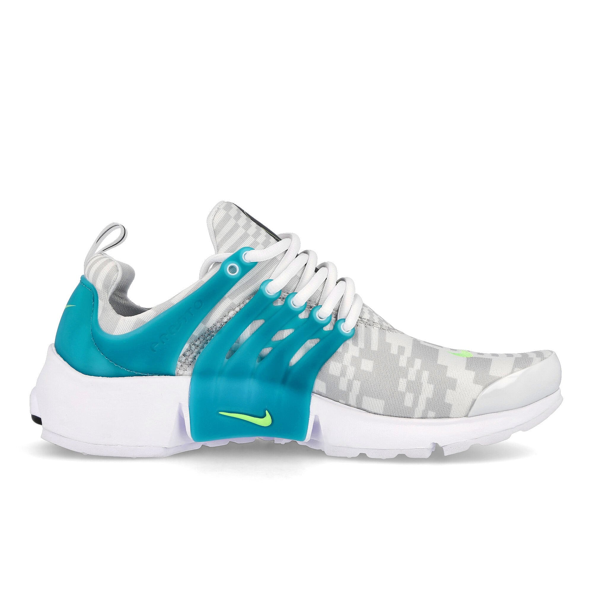 Nike air presto White / Lime Glow - Aquamarine - Pure Platinum   Material | Overkill