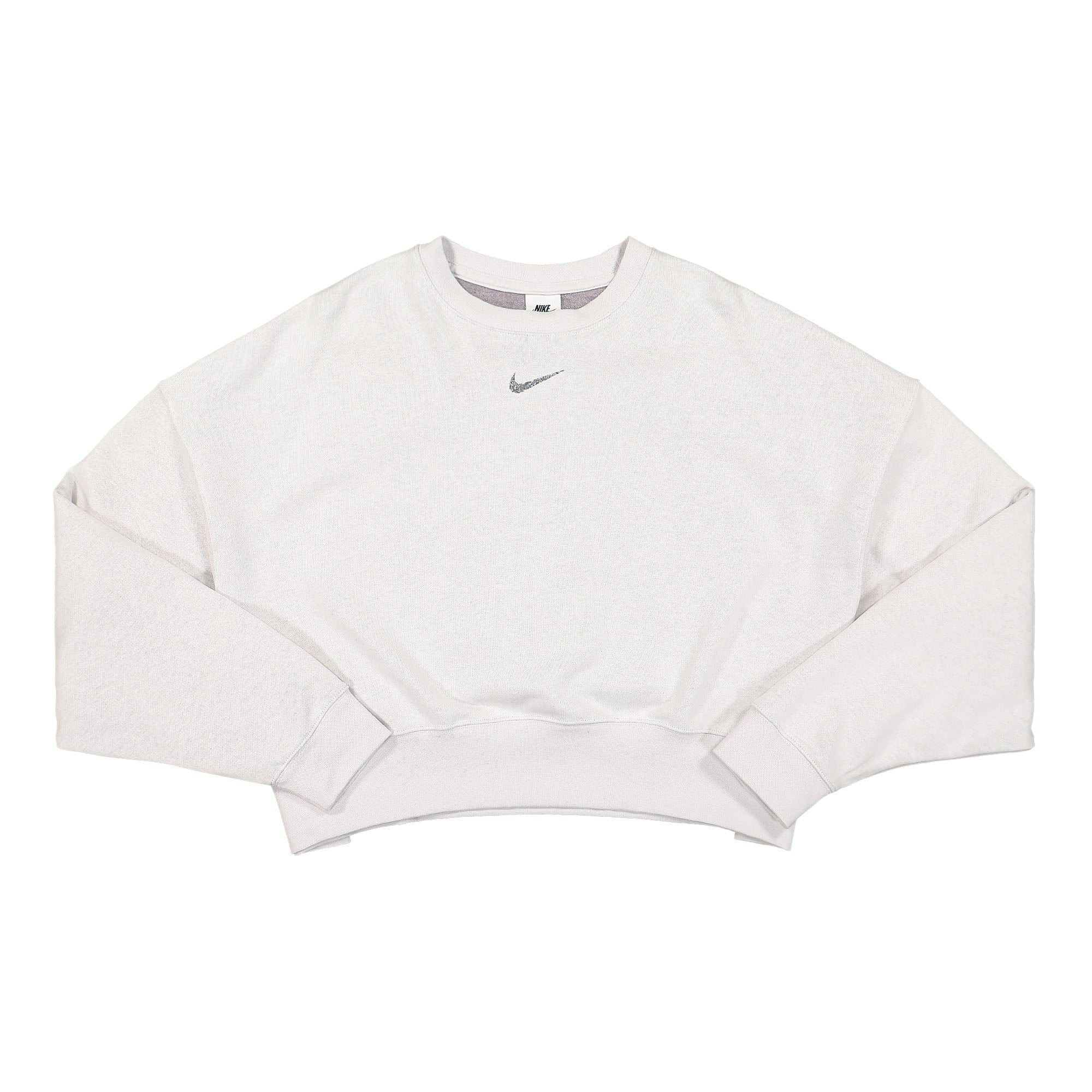 Nike Wmns NSW Essentials Collection Fleece Sweatshirt Platinum Tint / White Sweatshirts DJ6937 094 | Overkill