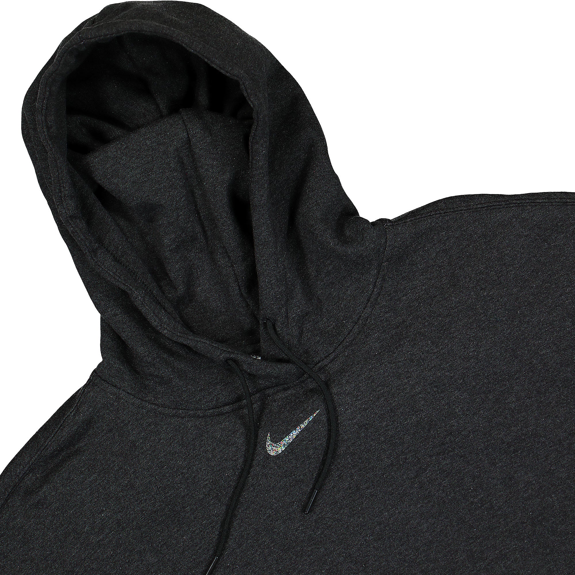 Nike Wmns NSW Essentials Collection Fleece Hoodie Black Heather / White Hoodies Close-up | Overkill