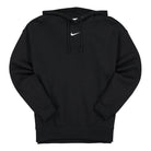Nike Wmns NSW Essentials Collection Fleece Oversized Hoodie Black / White Hoodies DJ7668 010 | Overkill