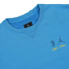 Jordan Union LA x Air Jordan Fleece Crew Sweatshirt Equator Blue / Equator Blue Sweatshirts Close-up | Overkill