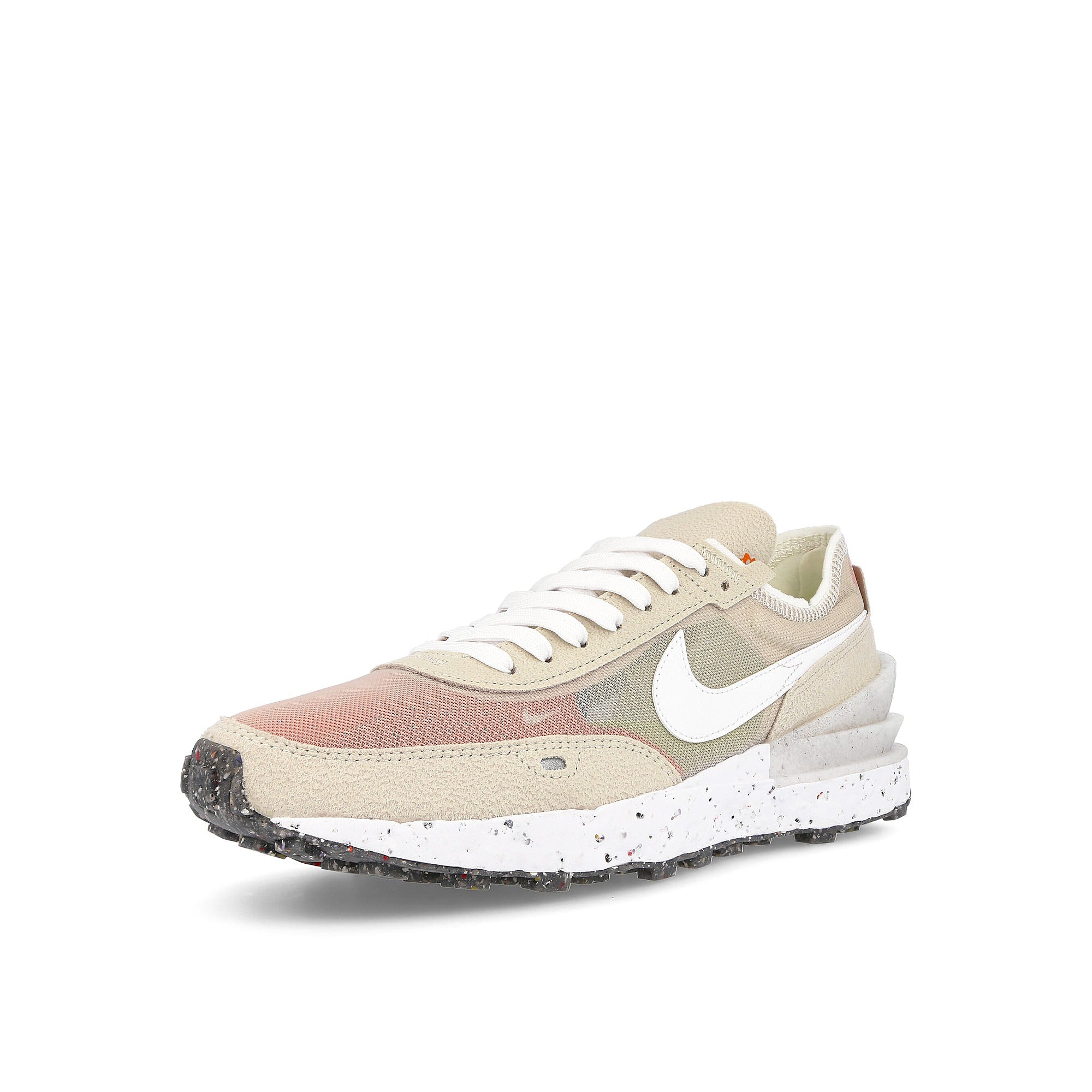 Nike wmns waffle one crater se Cream II-White - Orange - Black Sneakers  Close Up | Overkill