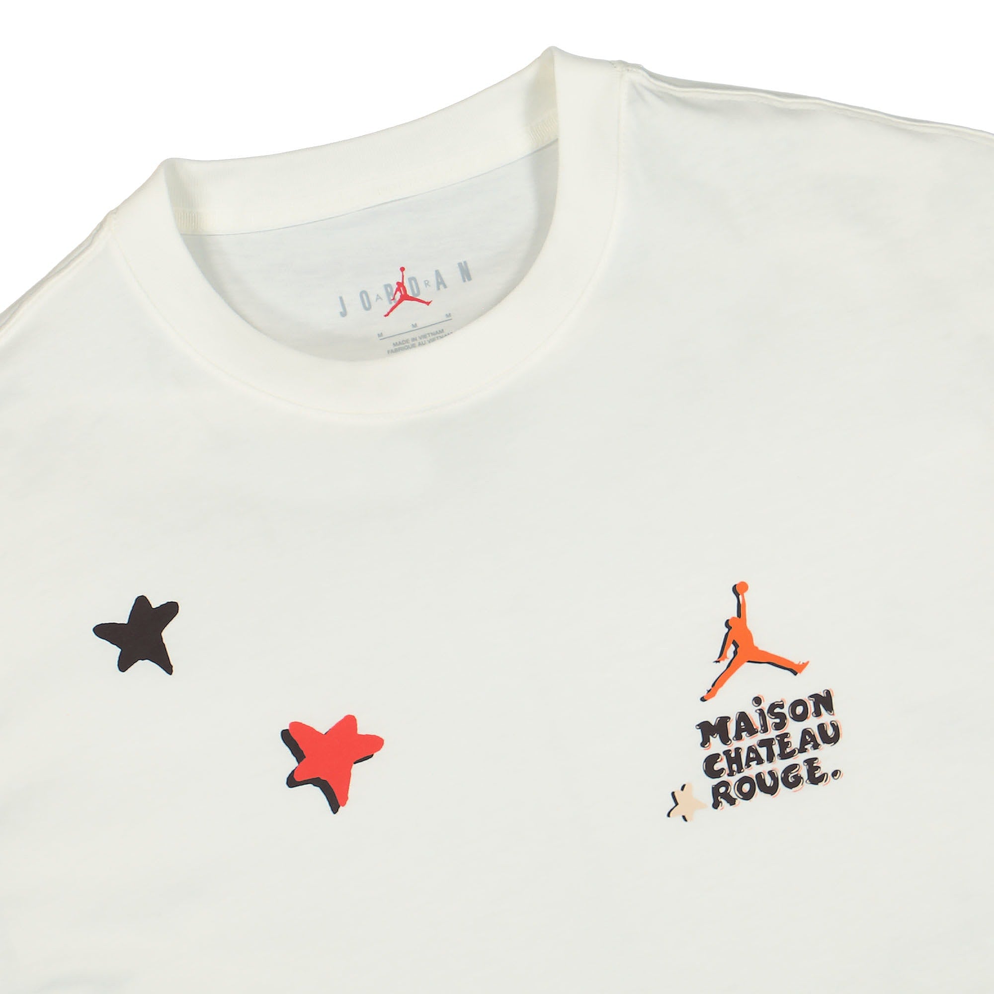 Jordan Maison Chateau Rouge x Air Jordan AJ2 Tee Sail T-Shirts Close-up | Overkill