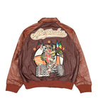 Jordan Maison Chateau Rouge x Air Jordan Flight Jacket Brown Basal Jackets Close-up | Overkill