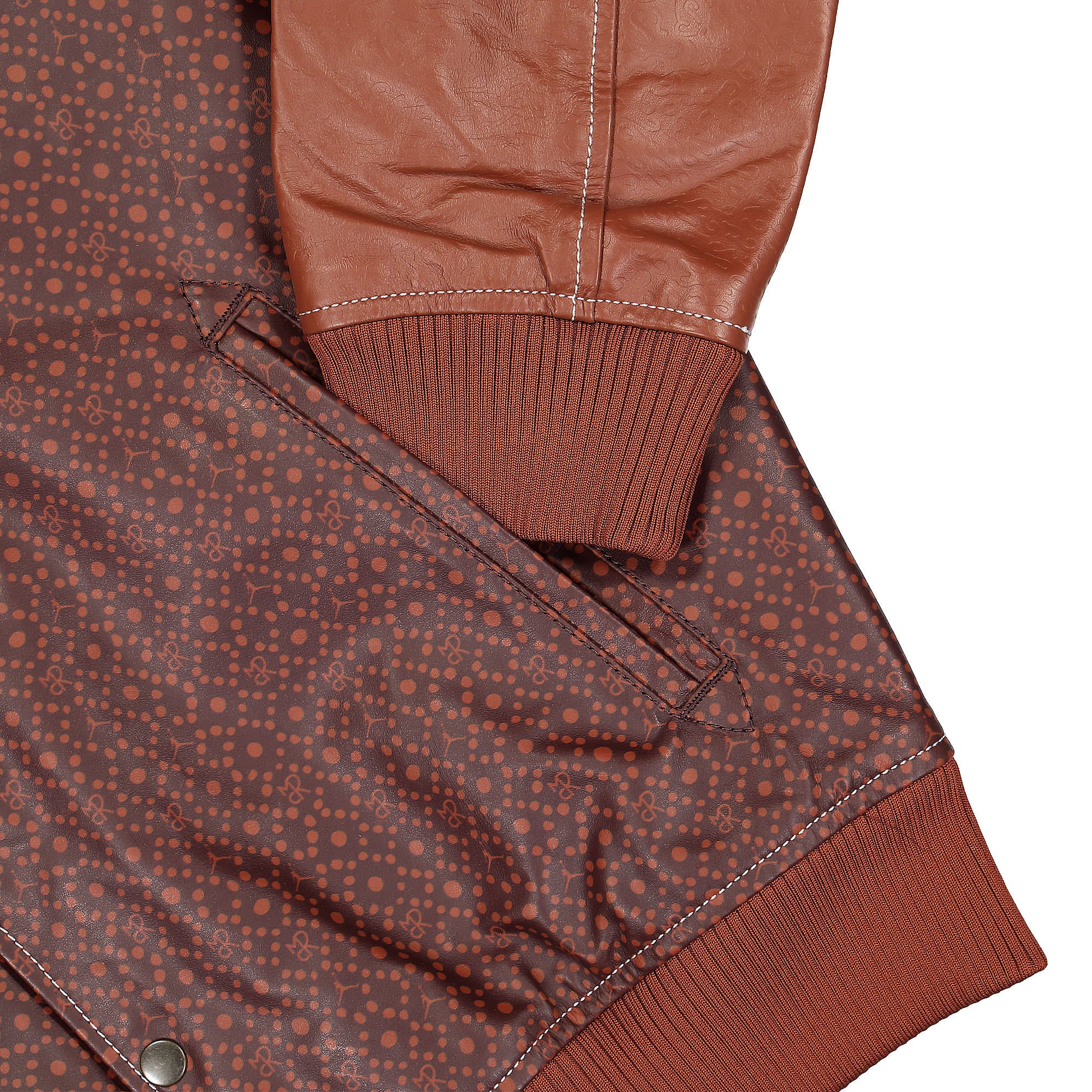 Jordan Maison Chateau Rouge x Air Jordan Flight Jacket Brown Basal Jackets Detailfoto | Overkill
