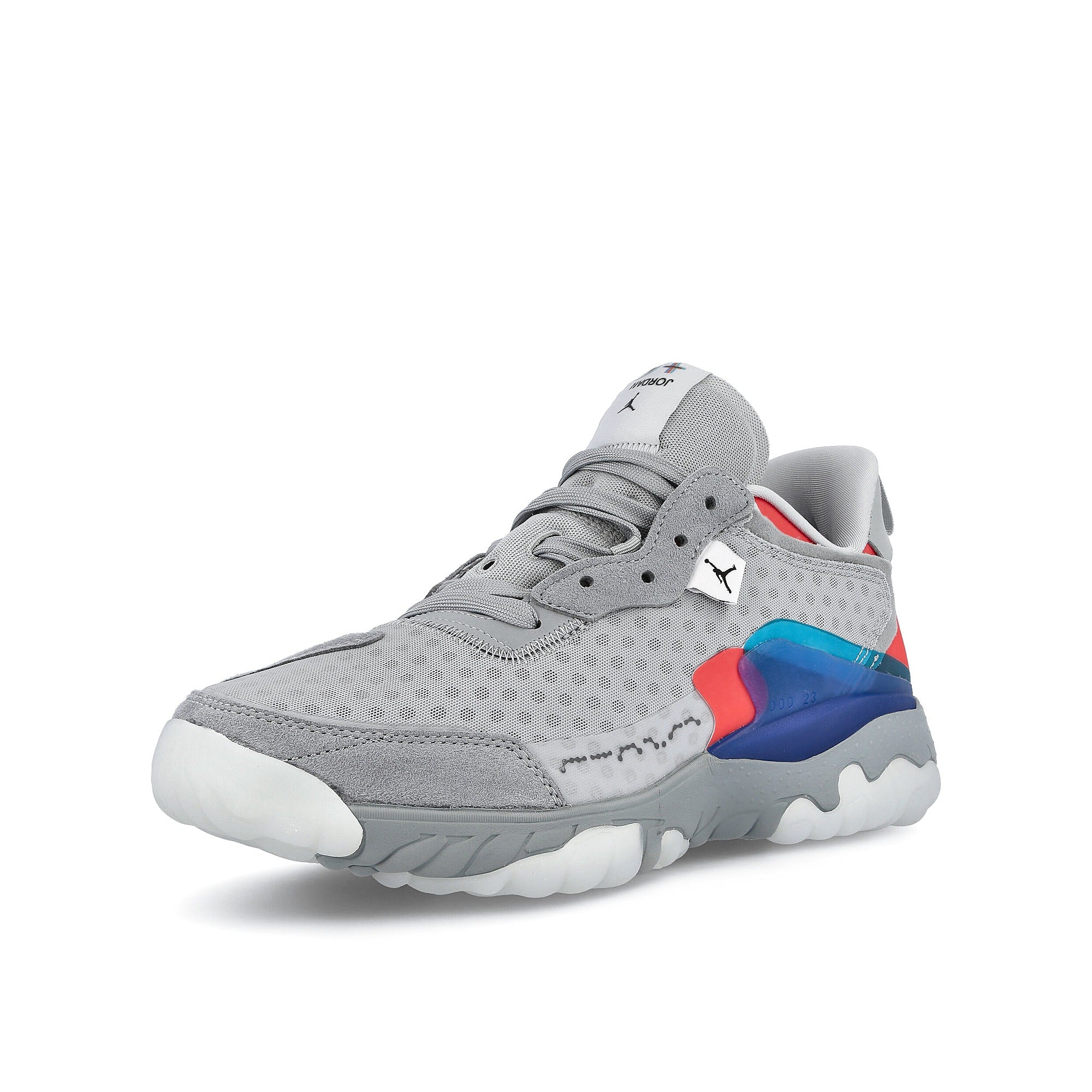Jordan Air Jordan Delta 2 SE Light Pumice-Pure Platinum - Racer Blue Sneakers  Close Up | Overkill