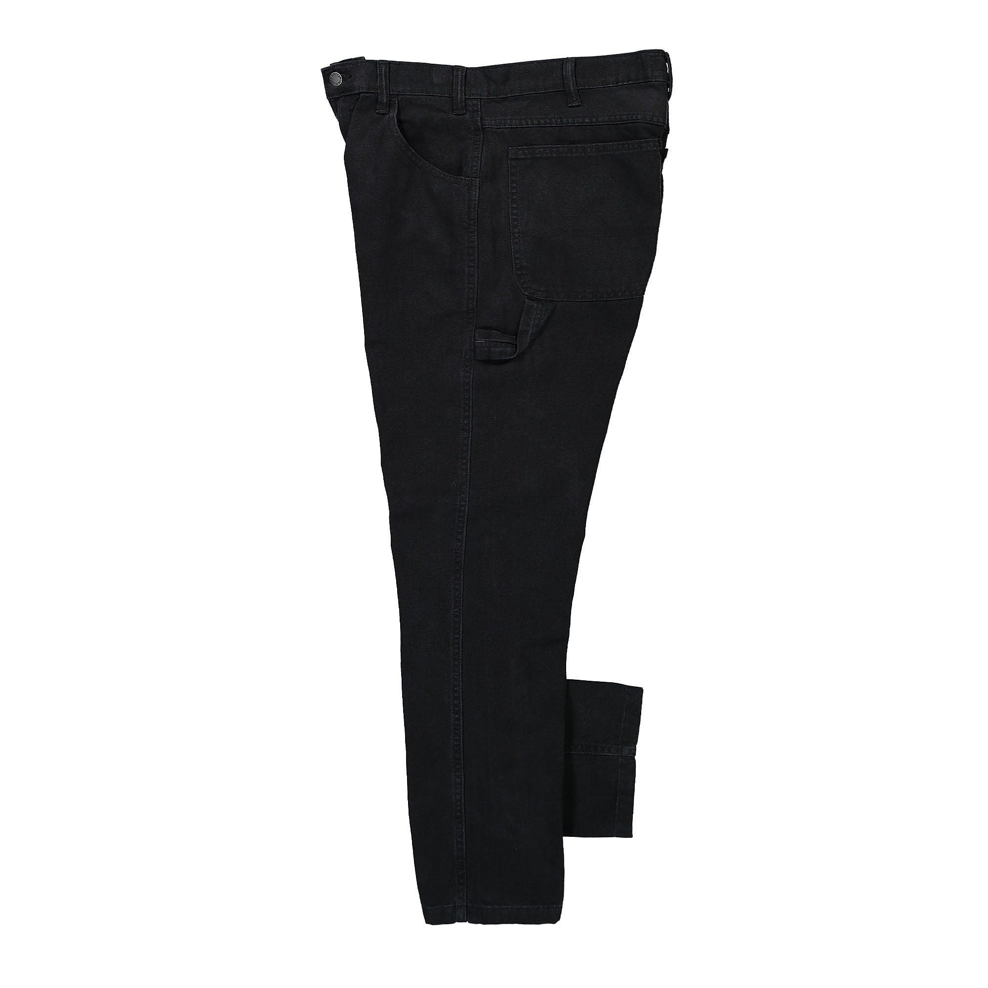 Dickies Duck Canvas Carpenter Pant Black Stone Washed Jeans Close-up | Overkill