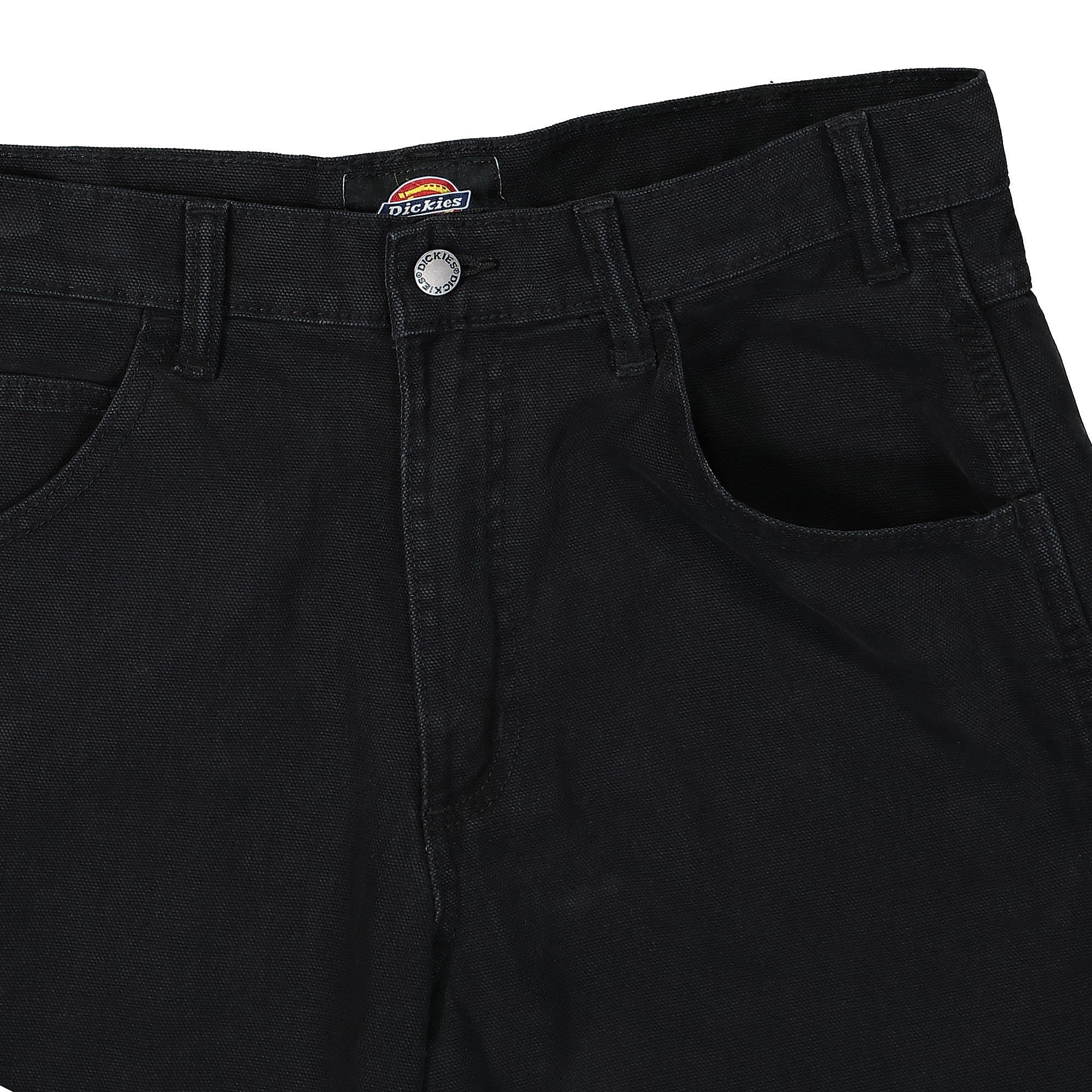Dickies Duck Canvas Carpenter Pant Black Stone Washed Jeans Detail view 1 | Overkill