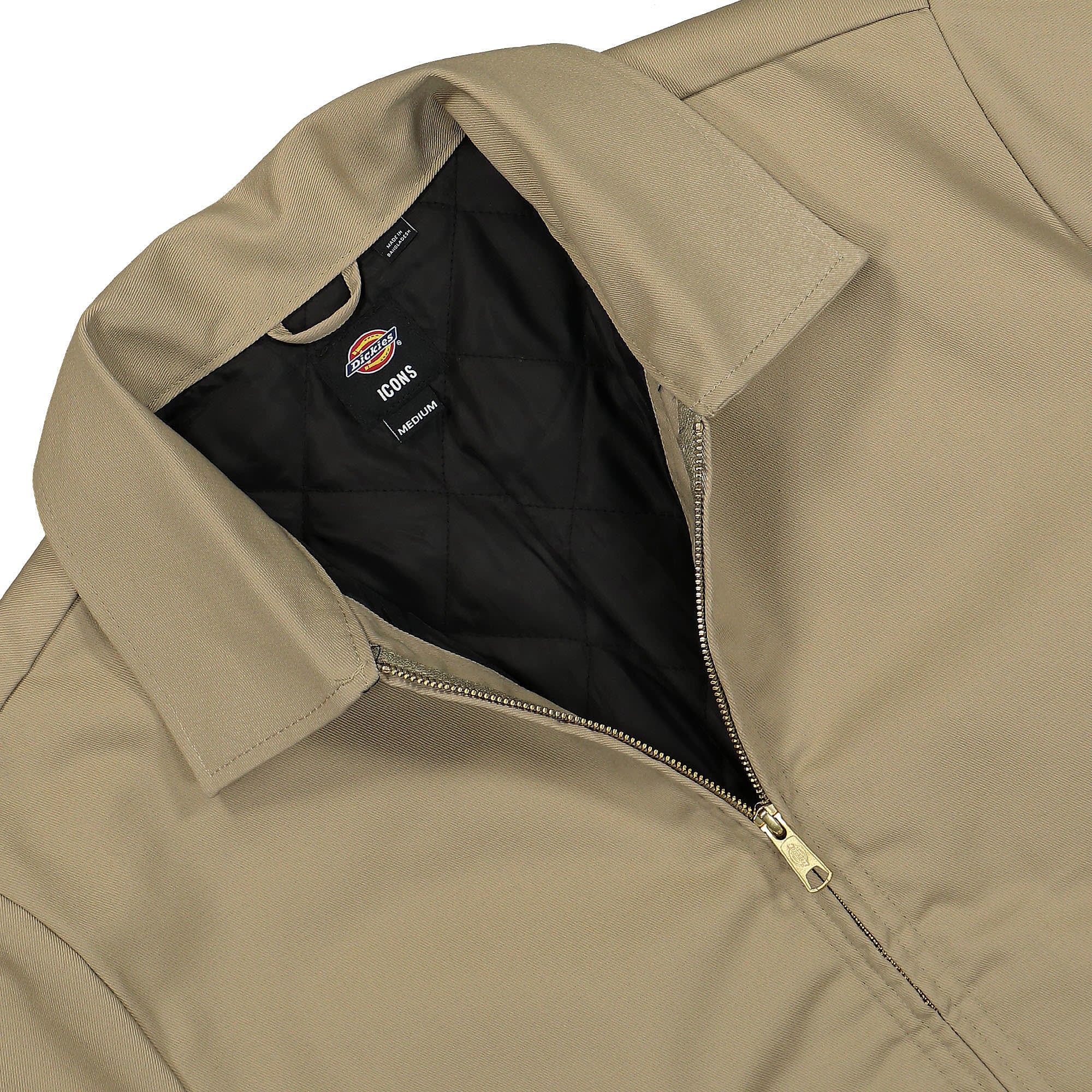Dickies Lined Eisenhower Jacket Rec Khaki Jackets Close-up | Overkill