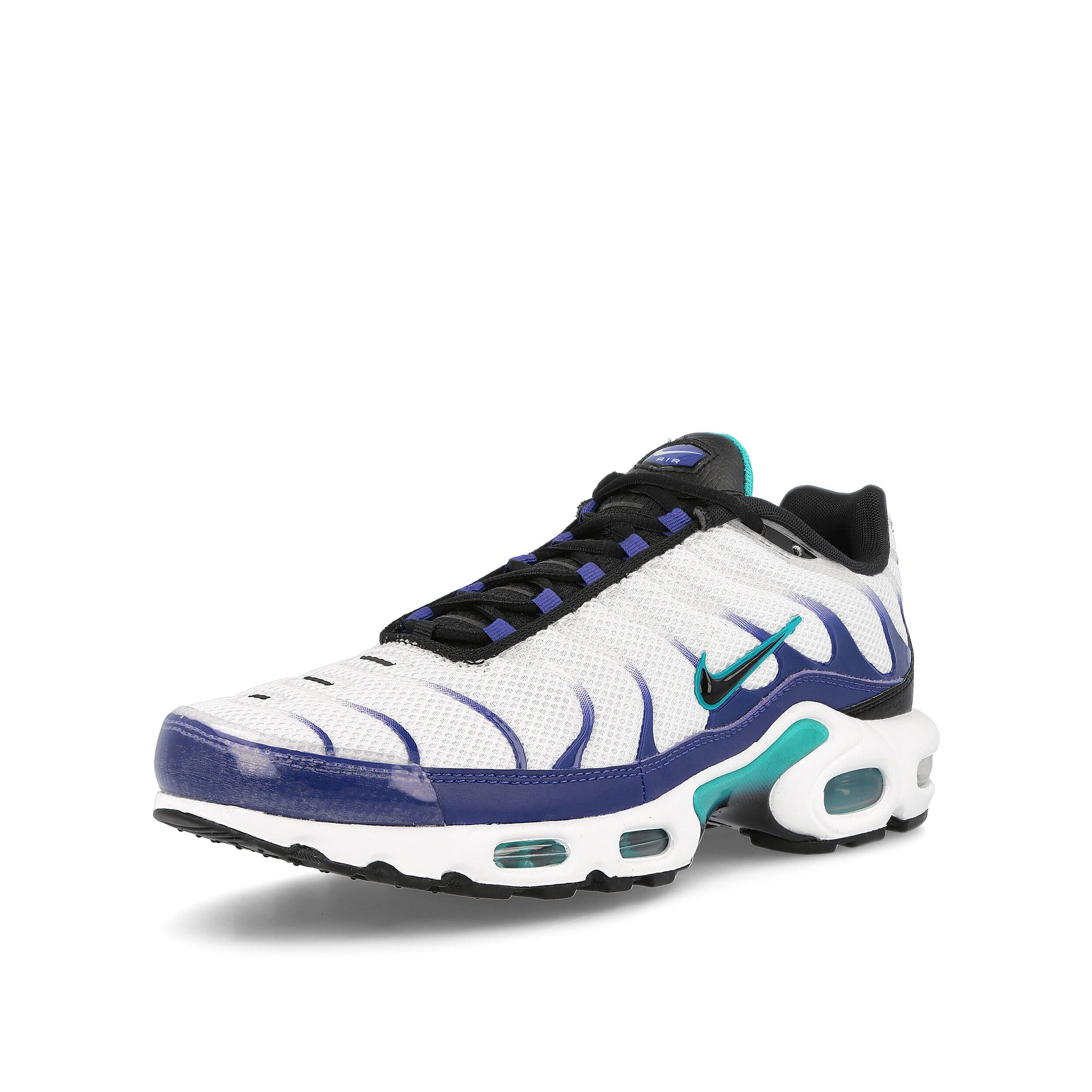 Nike air max plus White-Black - Grape Ice - New Emerald Sneakers  Close Up | Overkill