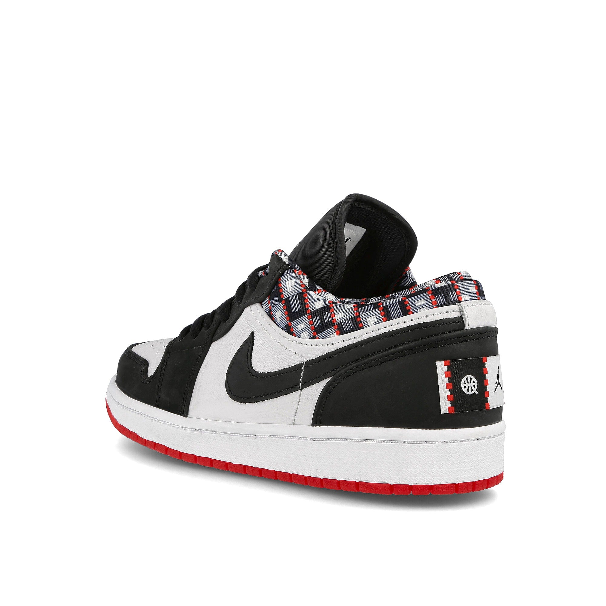 Jordan Air Jordan 1 Low Quai 54 White / Black - University Red  Close-up | Overkill