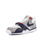 Nike air trainer 1 White-Midnight Navy - Medium Grey Sneakers  Close Up | Overkill