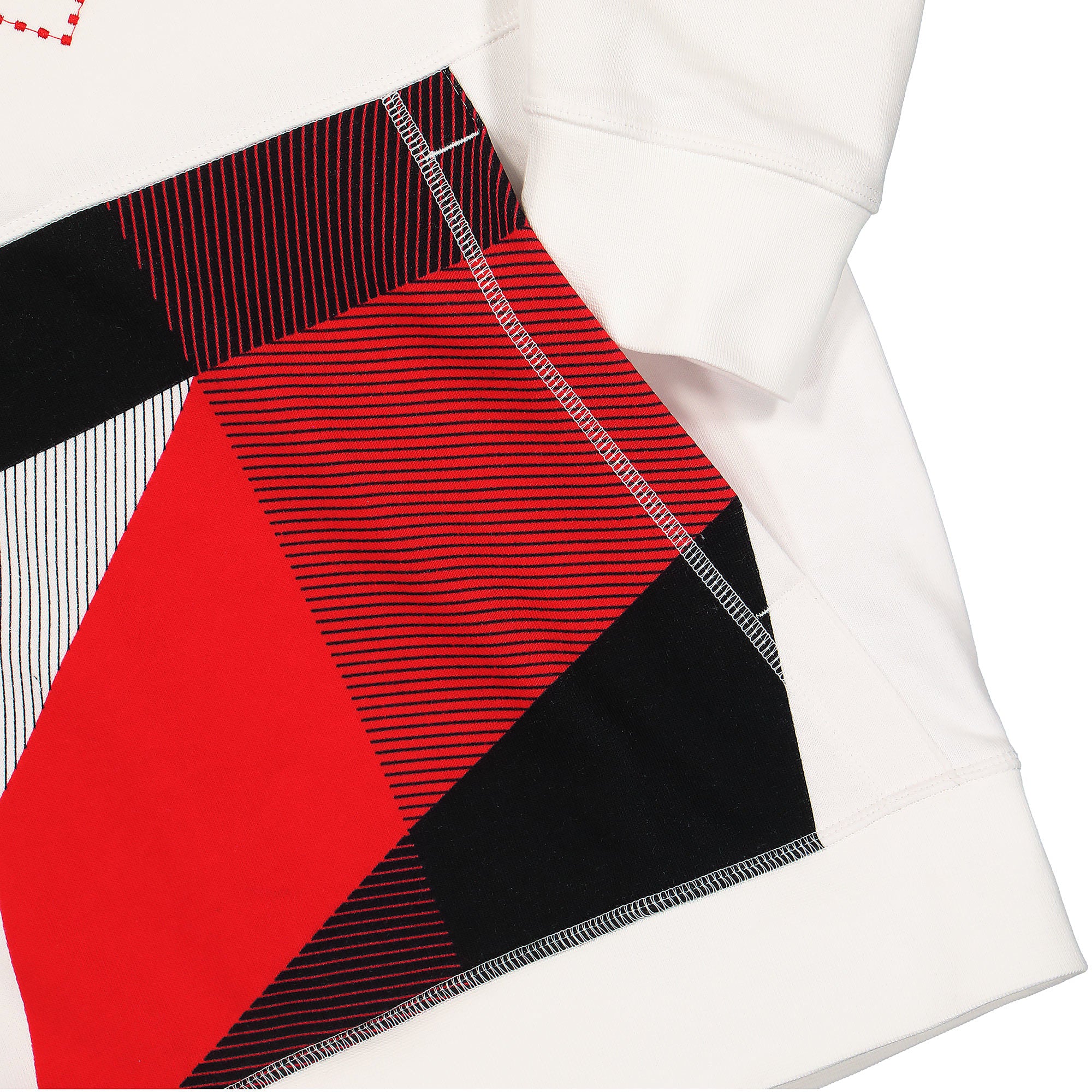 Jordan Air Jordan Quai 54 Fleece Hoodie White / University Red / Black Hoodies Detailfoto | Overkill