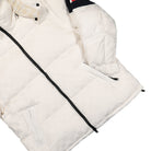 Tommy Jeans TJCU Monogram Puffer Jacket Ancient White Puffer Jackets Detailfoto | Overkill