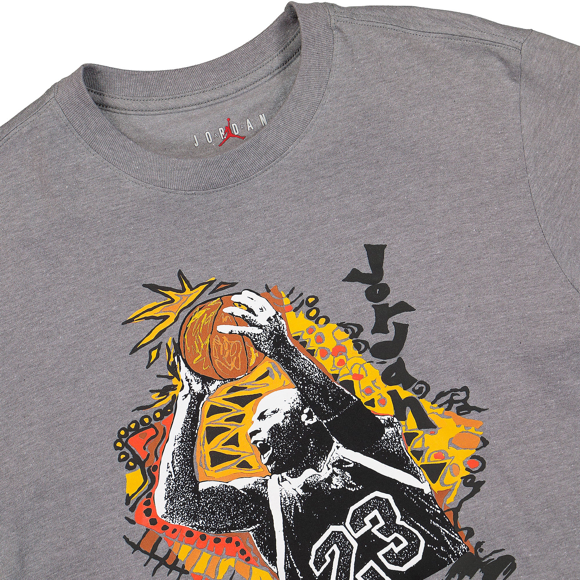 Jordan Air Jordan Vintage GFX SS Crew Tee Carbon Heather T-Shirts Close-up | Overkill