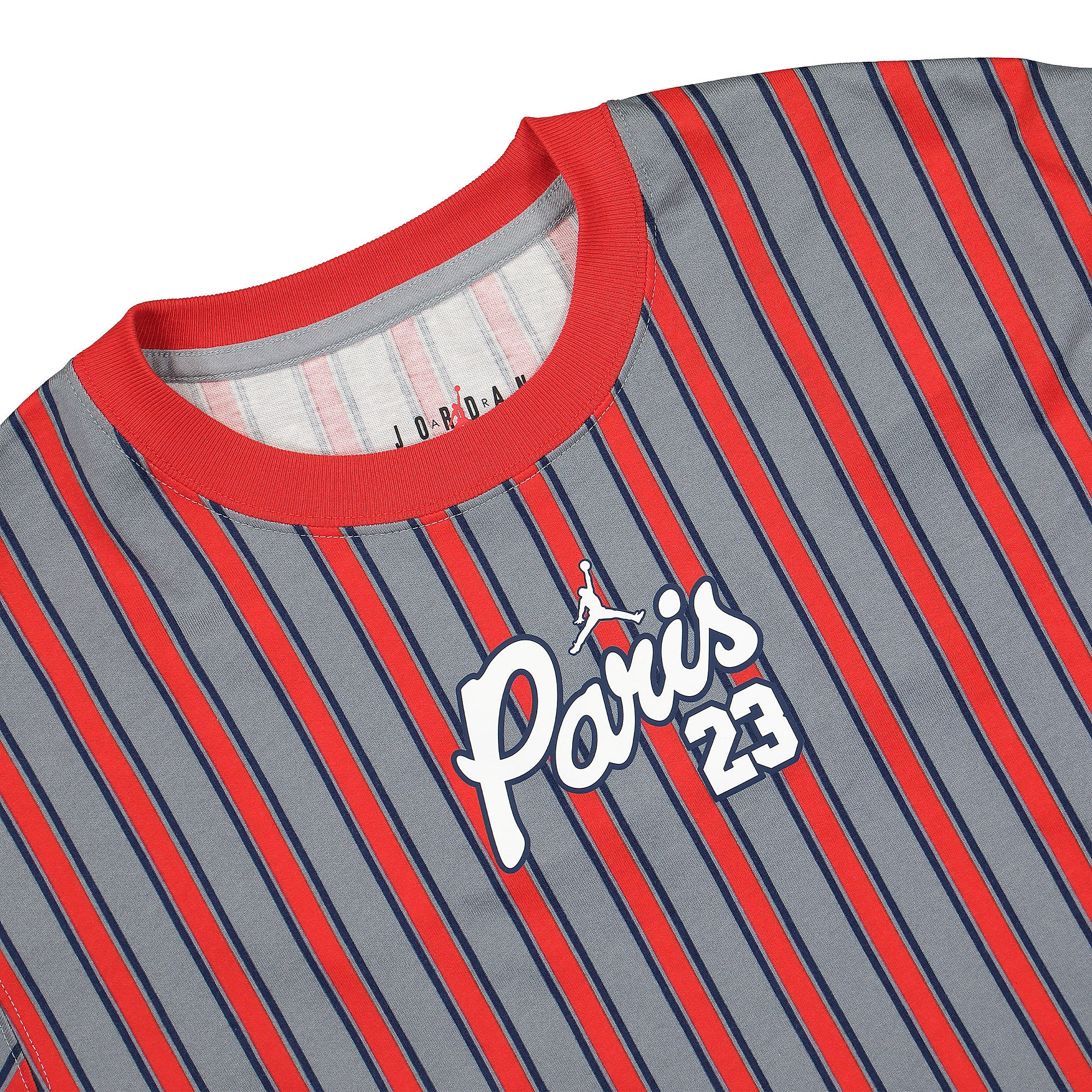 Jordan Paris Saint Germain x Wmns Air Jordan GFX Tee Stealth / Univerity Red T-Shirts Close-up | Overkill