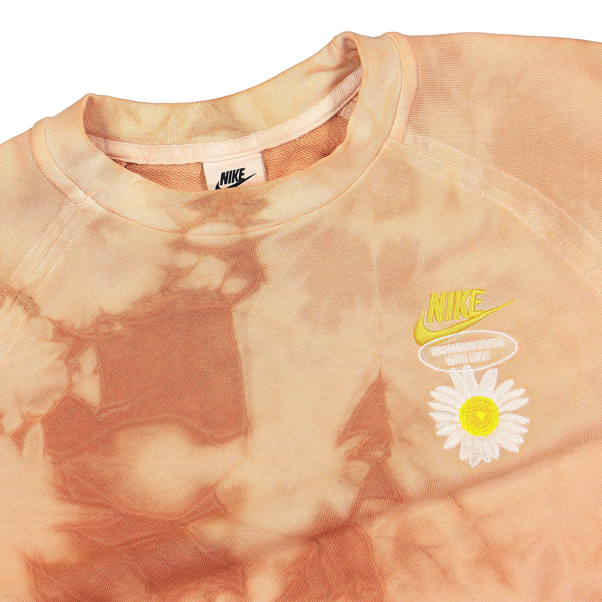 Nike NSW HBR-S French Terry Crew Sweatshirt University Red / Medium Blue Sweatshirts Close-up | Overkill