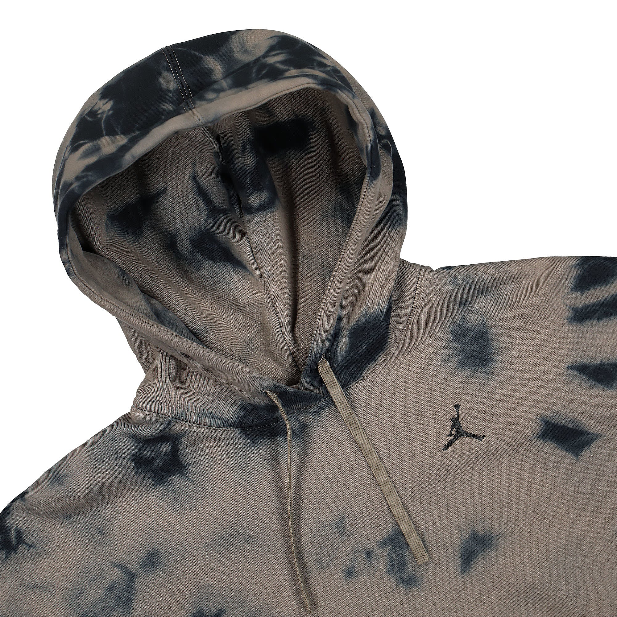 Jordan Wmns Air Jordan Heritage Fleece Hoodie Olive Grey / Black / Black Hoodies Close-up | Overkill