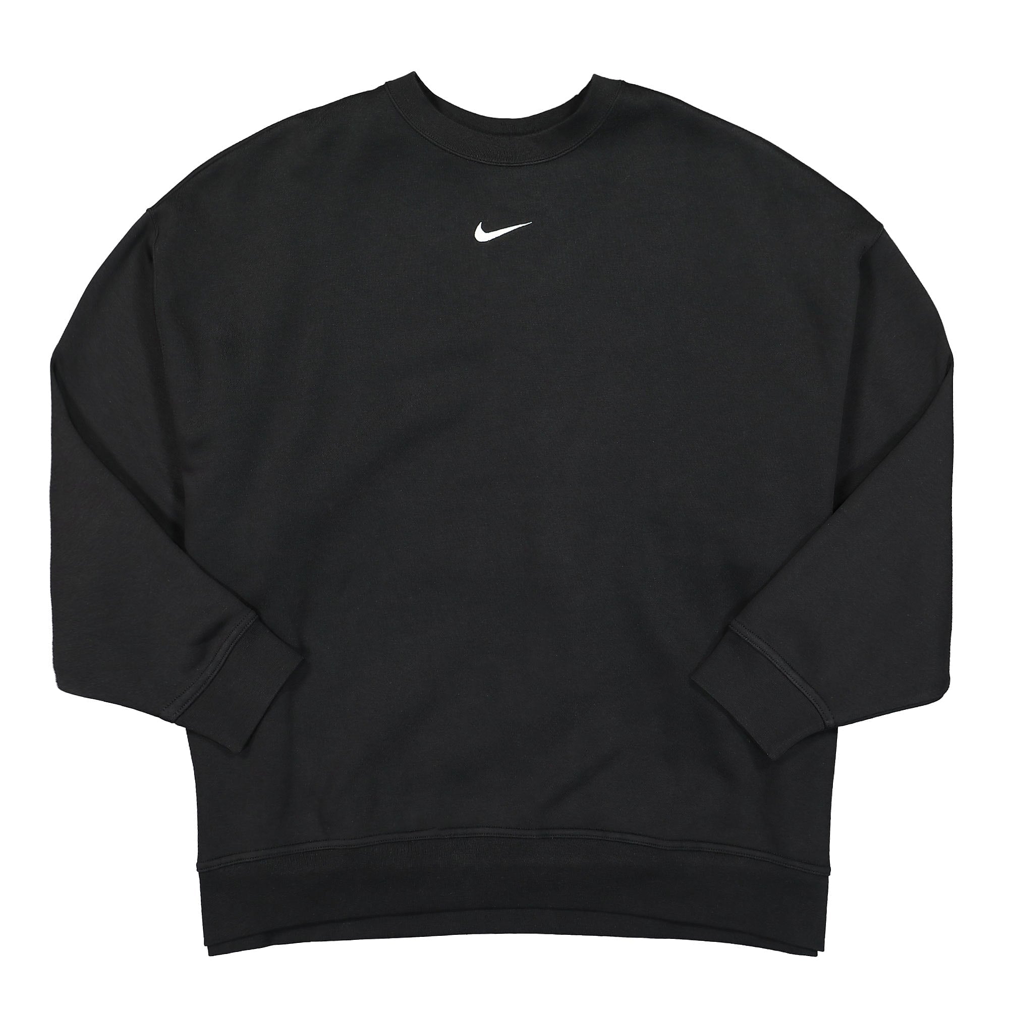 Nike Wmns NSW Essentials Collection Over-Oversized Fleece Sweatshirt Black / White Sweatshirts DD5632 010 | Overkill