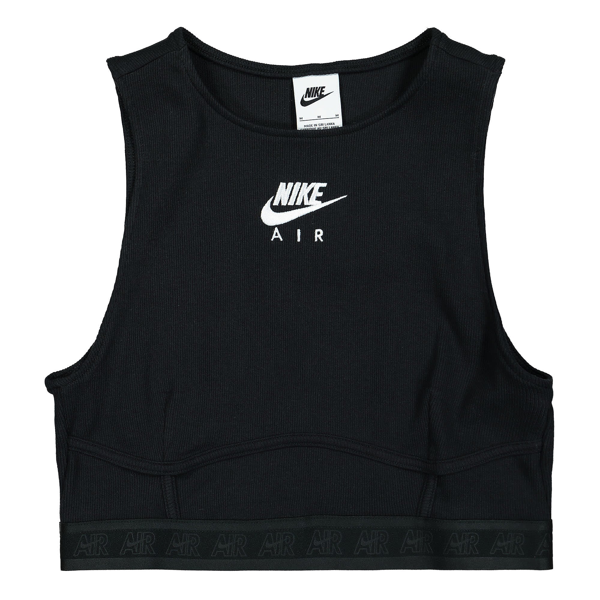 Nike Wmns NSW Ribbed Tank Top Black / White Tops DM6069 010 | Overkill
