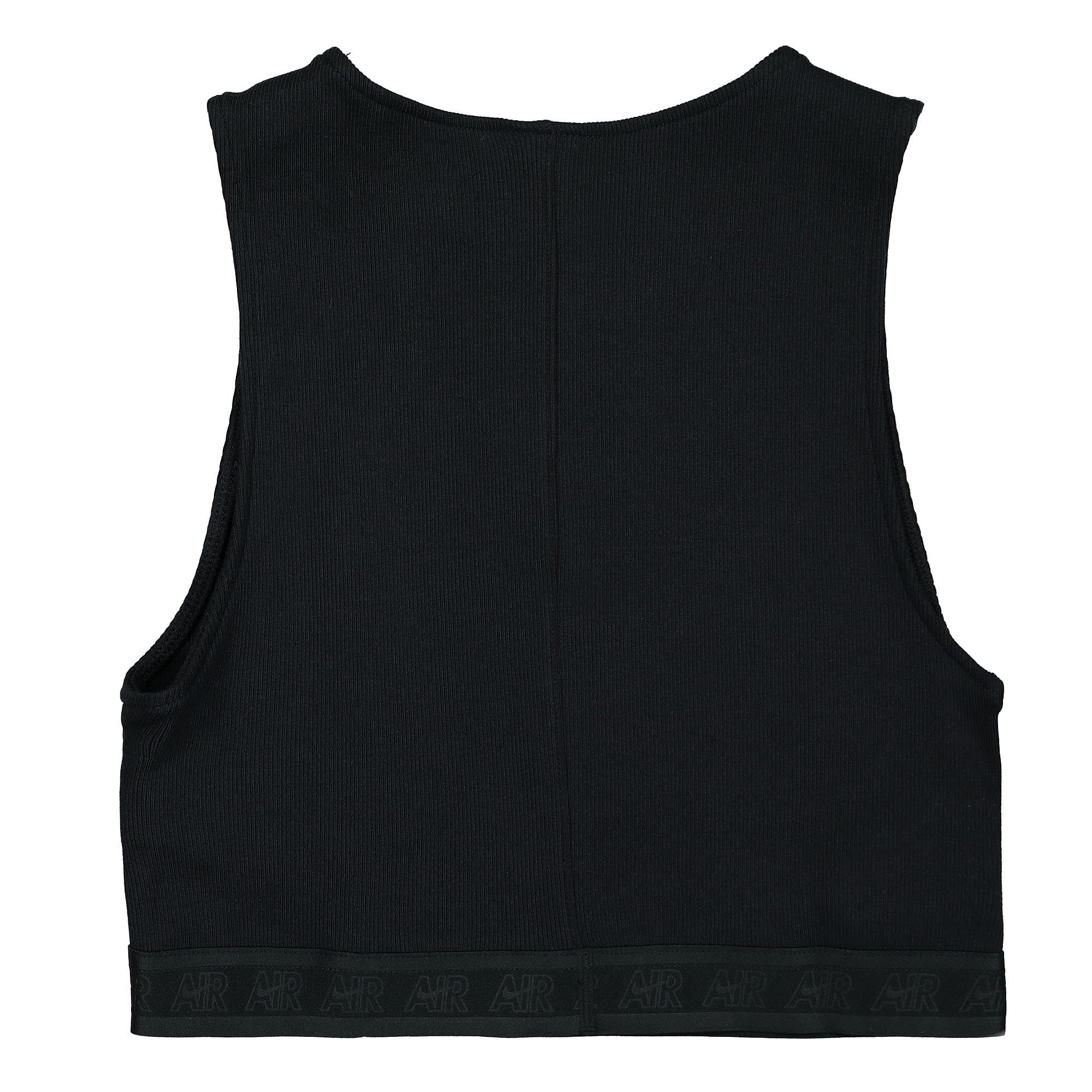 Nike Wmns NSW Ribbed Tank Top Black / White Tops Material | Overkill