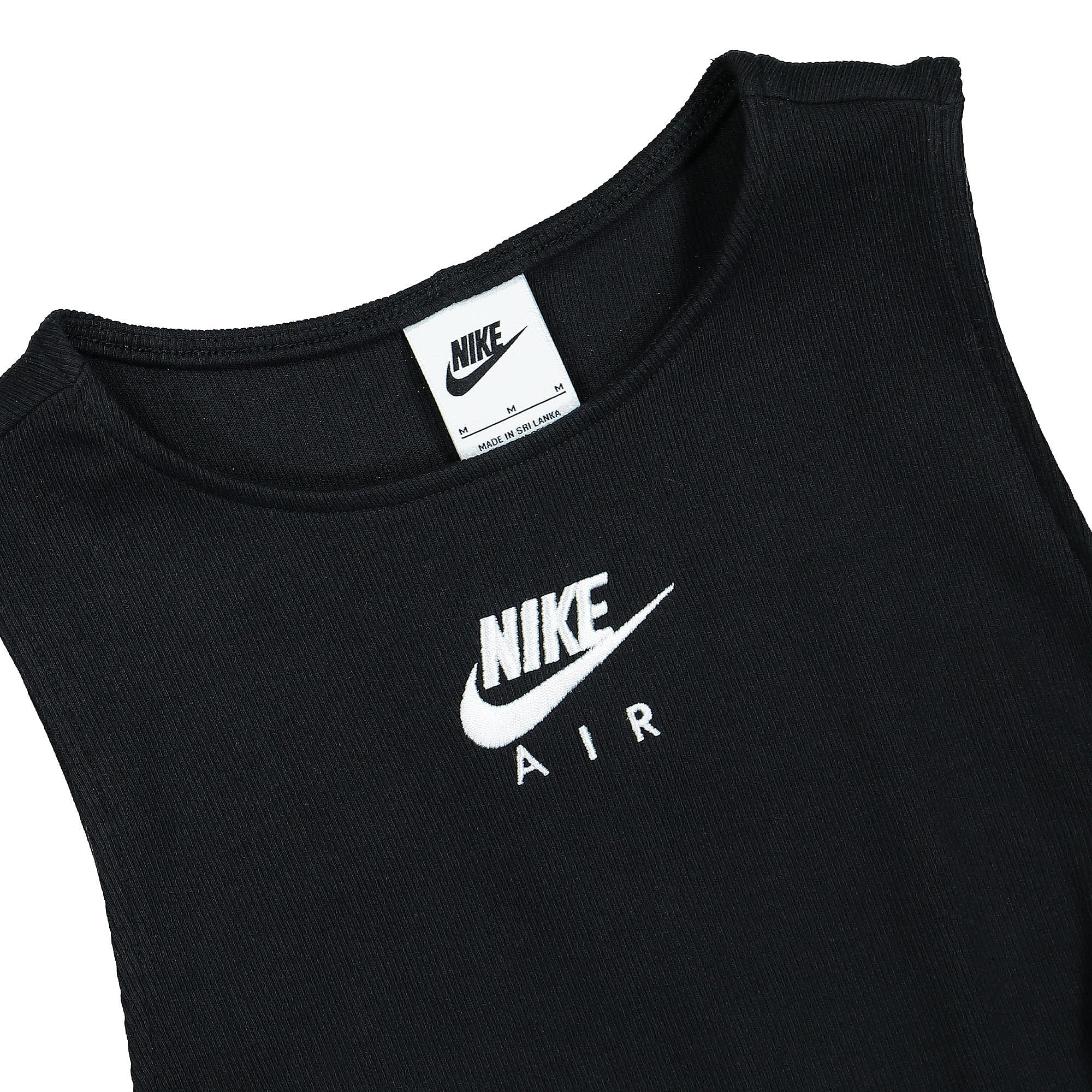 Nike Wmns NSW Ribbed Tank Top Black / White Tops Close-up | Overkill