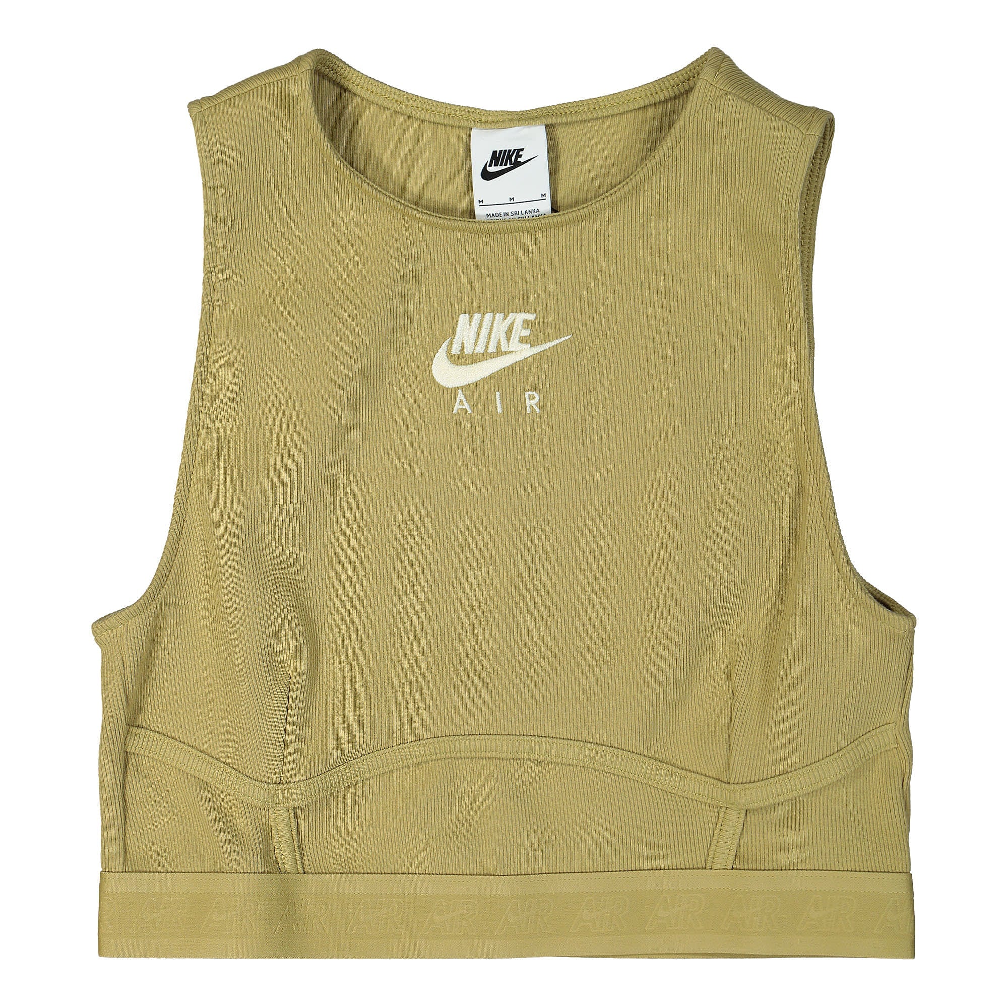 Nike Wmns NSW Air Rib Tank Top Barley / Lemon Drop Tops DM6069 769 | Overkill