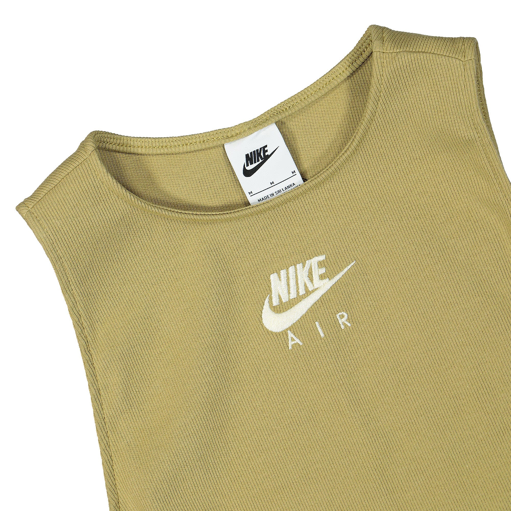 Nike Wmns NSW Air Rib Tank Top Barley / Lemon Drop Tops Close-up | Overkill
