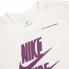 Nike NSW Essential Sport 1 Tee White / Sangria T-Shirts Close-up | Overkill