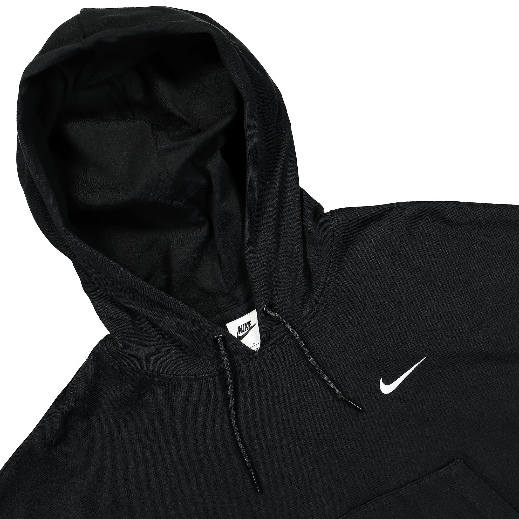 Nike Wmns NSW Oversized Jersey Hoodie Black / White Hoodies Close-up | Overkill