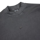 Nike NSW Style Essentials Washed Long-Sleeve Off Noir / Sail / Ice SIlver Medium Ash Longsleeves Close-up | Overkill