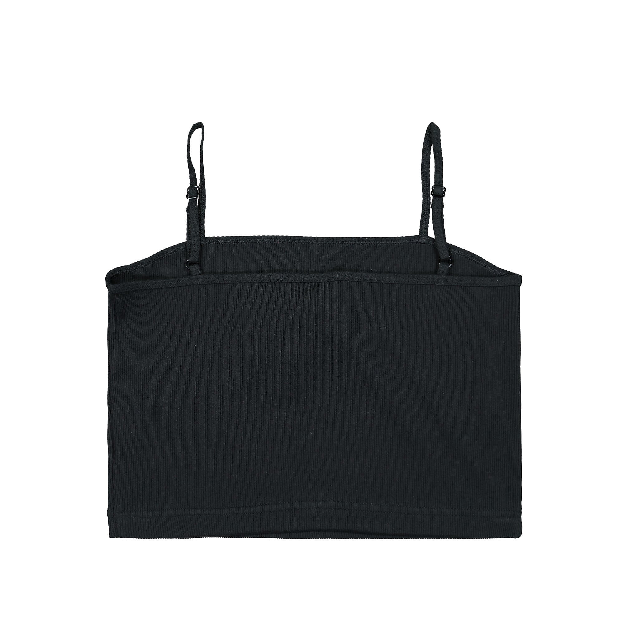 Nike Wmns Essentials Rib Crop Top Black / White Tops Material | Overkill