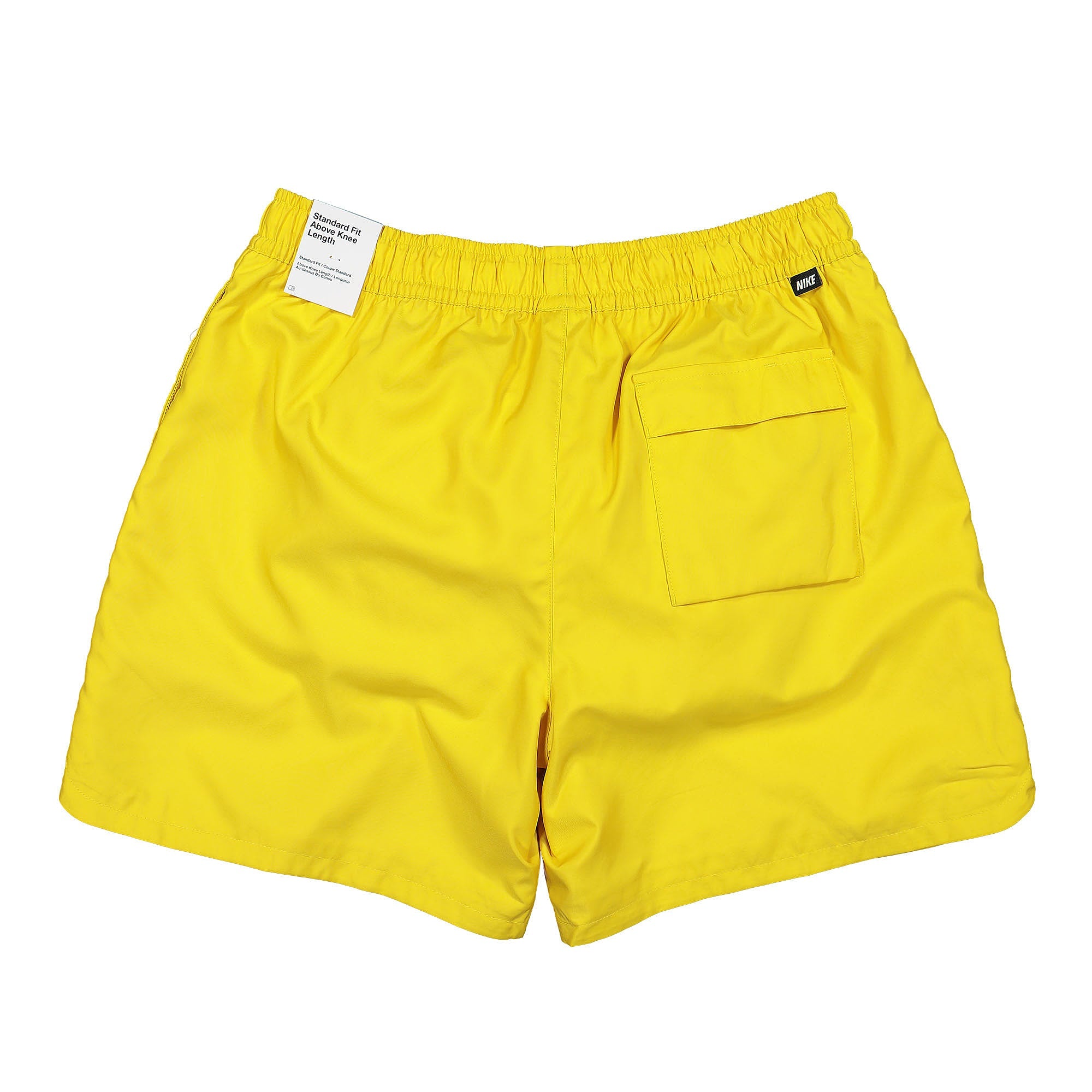 nike club woven shorts in yellow