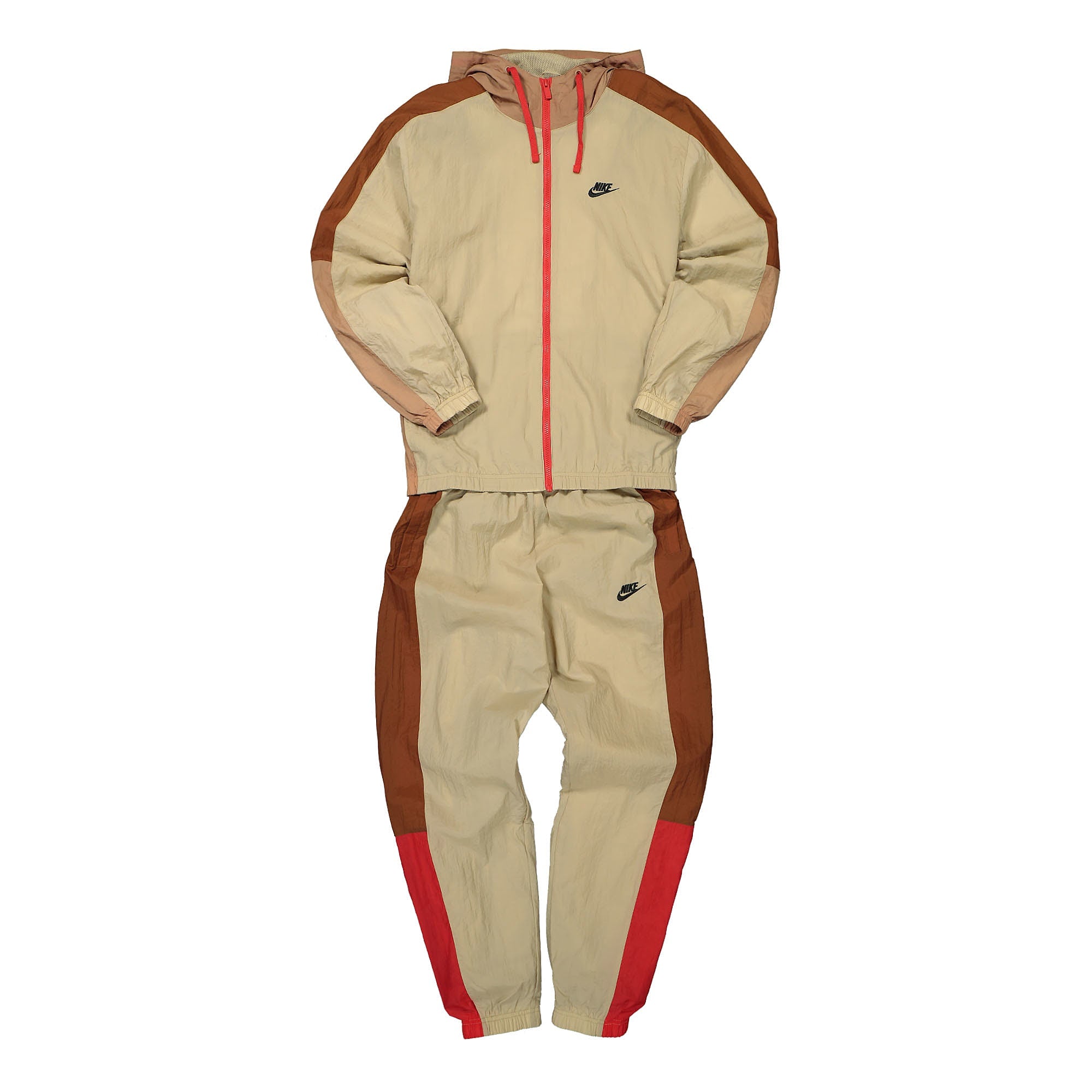 Nike NSW Sport Essentials Hooded Tracksuit Limestone / Black Hoodies DM6841 250 | Overkill