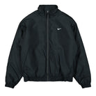 Nike Solo Swoosh Satin Bomber Jacket Black / Bleached Coral / White Bomber & Varsity Jackets DN1266 013 | Overkill