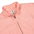 Nike Solo Swoosh Satin Bomber Jacket Bleached Coral / Black / White Bomber & Varsity Jackets Close-up | Overkill