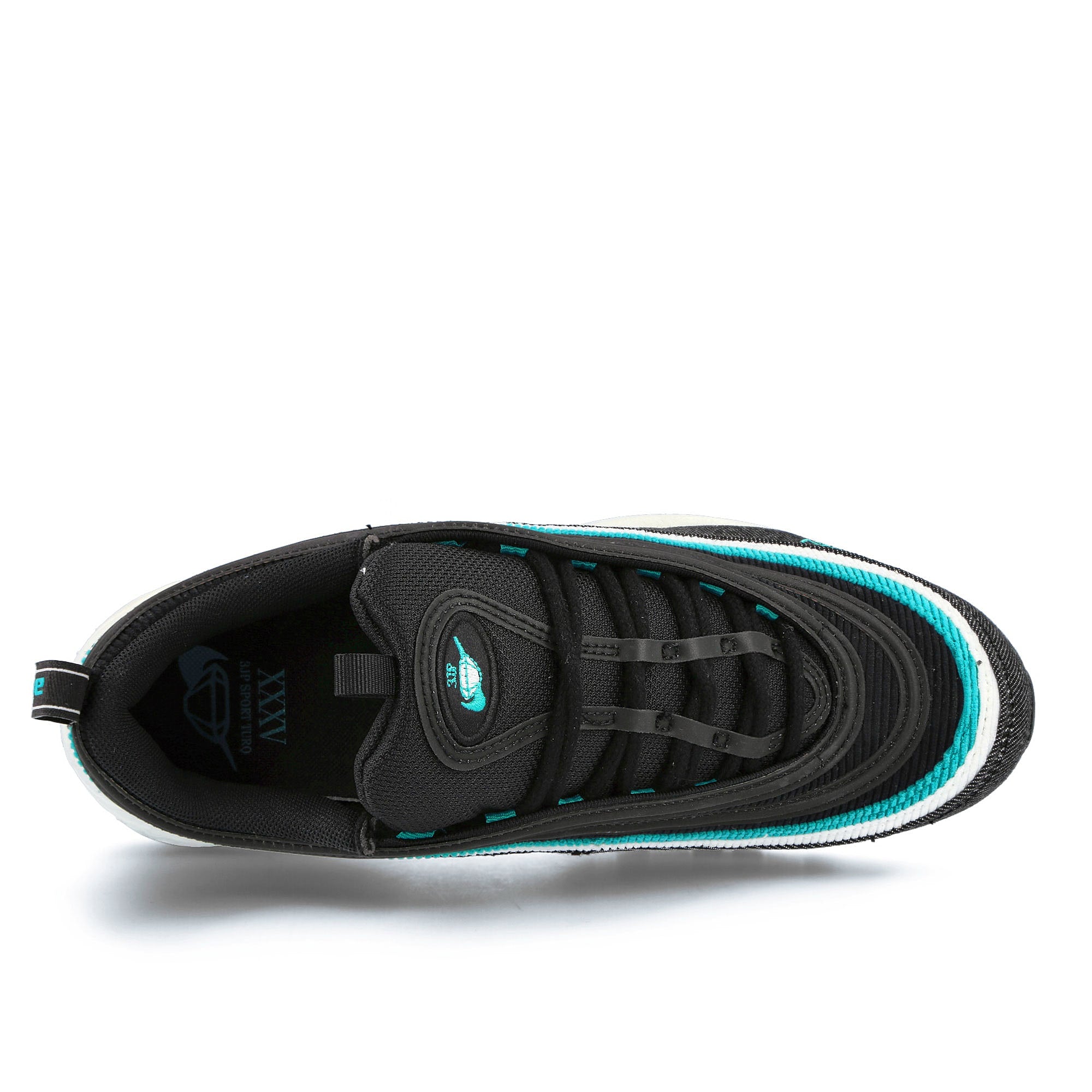 Nike air max 97 se Black-Sport Turquoise - Summit White Sneakers  Detailfoto | Overkill