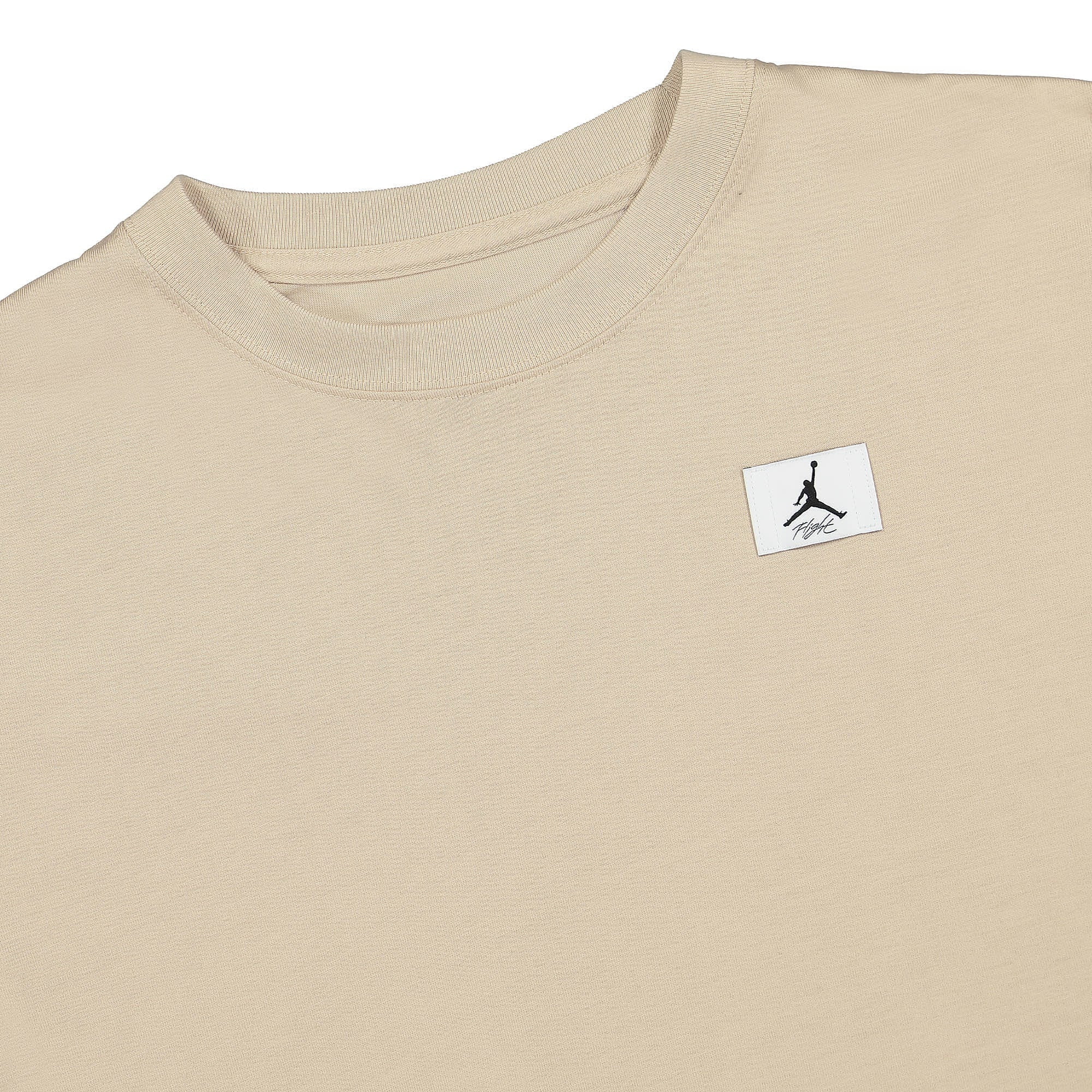 Jordan Wmns Air Jordan Essentials Boxy Tee Light Orewood Brown Longsleeves Close-up | Overkill