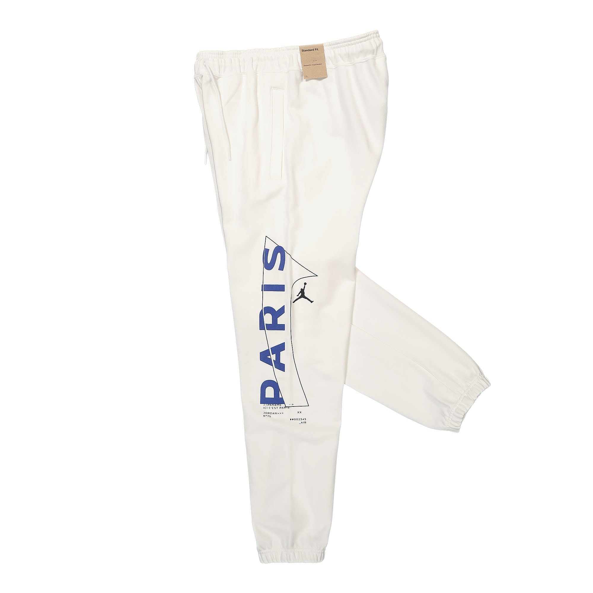 Jordan Paris Saint Germain x Wmns Air Jordan Fleece Pants 22 White Casual Pants Close-up | Overkill