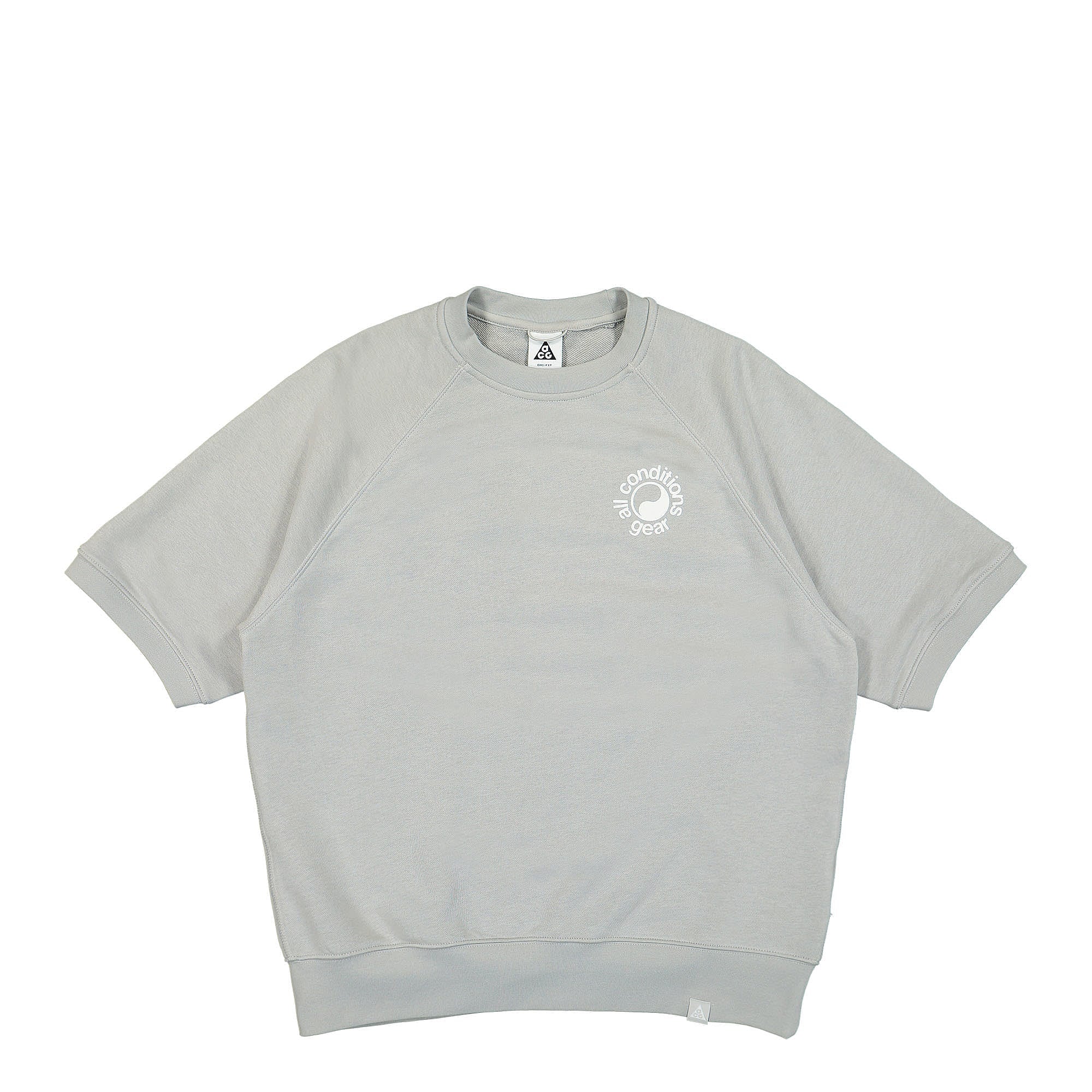 Nike NRG ACG Dri-FIT SS Fleece Crew Lt Iron Ore / Summit White T-Shirts DN3914 012 | Overkill