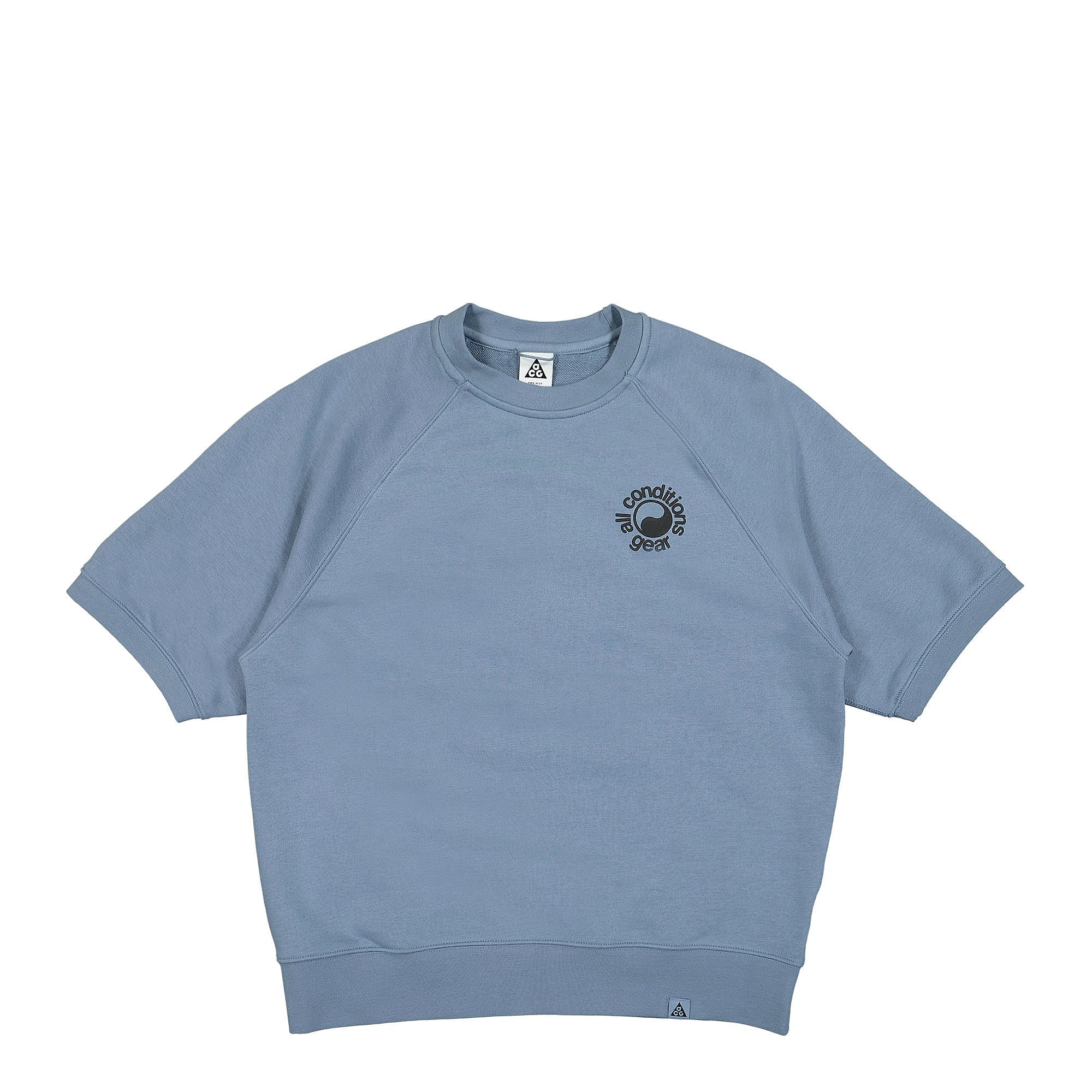 Nike NRG ACG Dri-FIT SS Fleece Crew Ashen Slate / Black T-Shirts DN3914 493 | Overkill