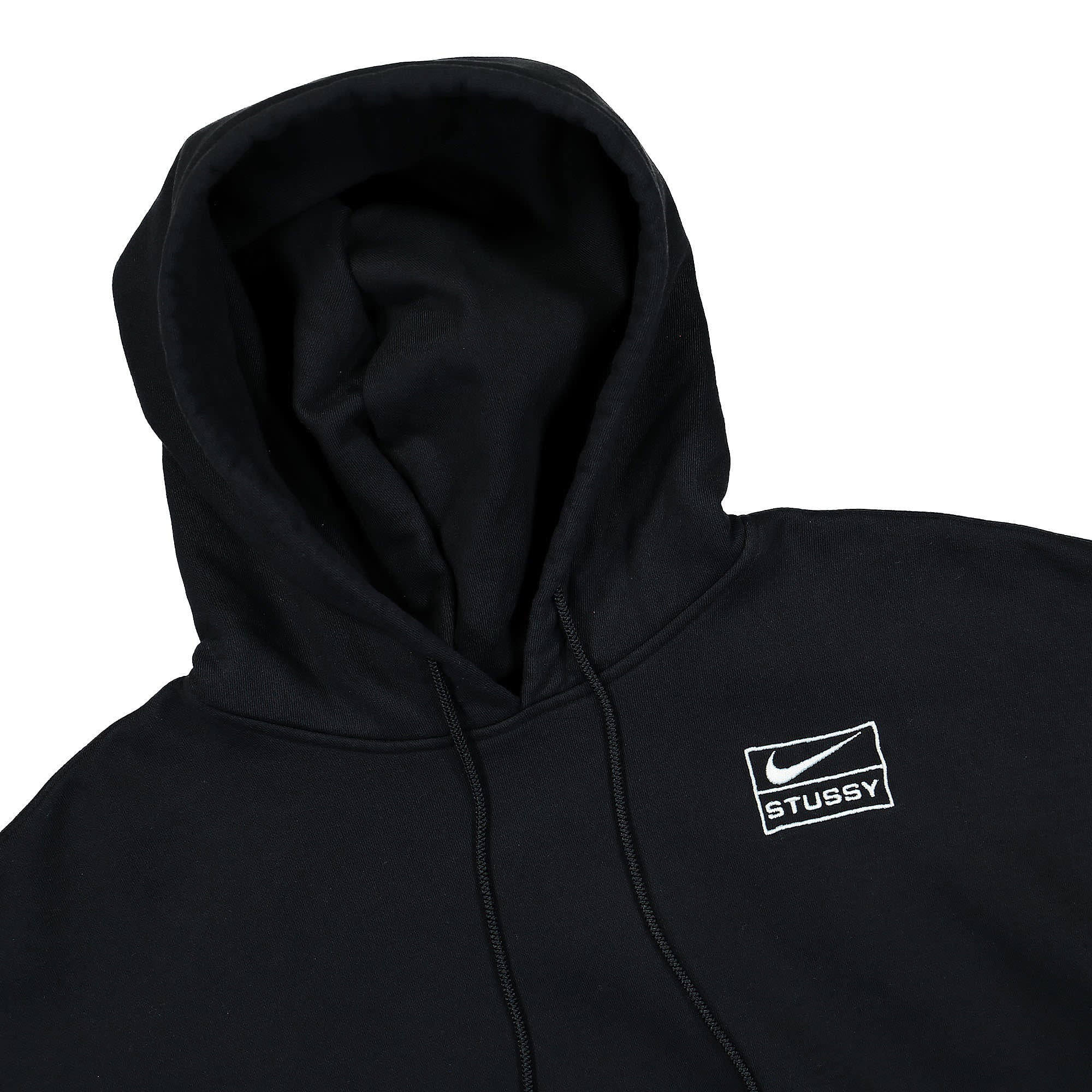 Nike Stussy x Nike NRG Stone Washed Hoodie Black Hoodies Close-up | Overkill