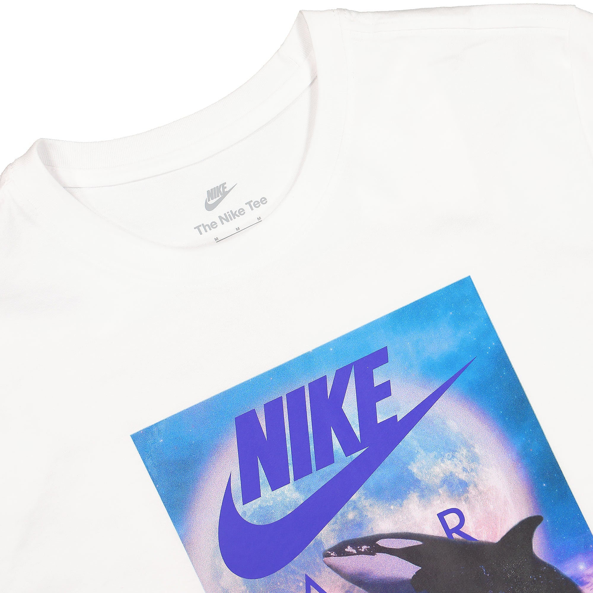 Nike NSW Whale Photo Tee White T-Shirts Close-up | Overkill