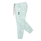Jordan Clot x Air Jordan All Over Print Fleece Pant Barely Green / Light Silver / Storm Red Sweat & Track Pants Close-up | Overkill