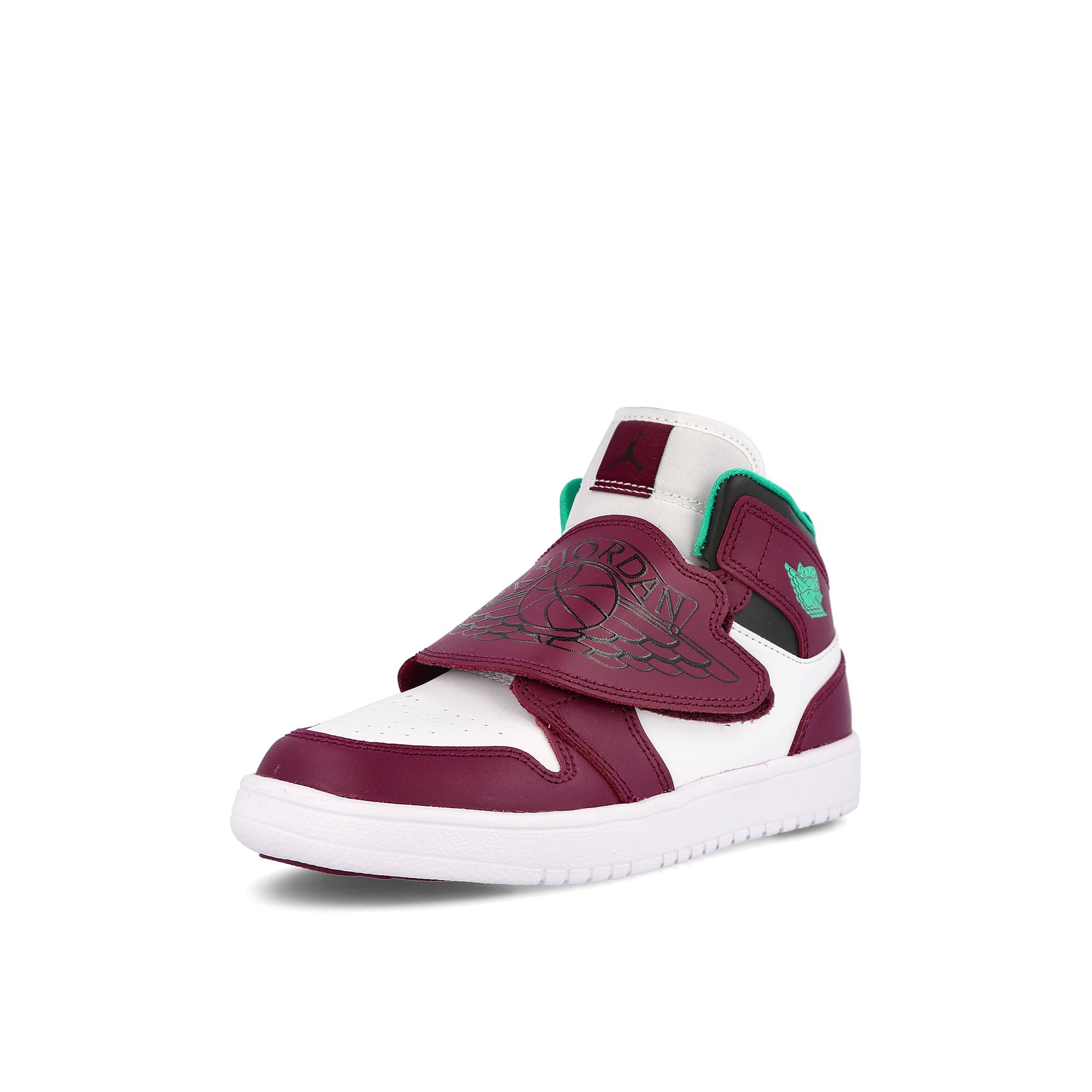 Jordan Air Jordan Sky Jordan 1 PS Dark Beetroot / Black - White - Roma Green  Detailfoto | Overkill