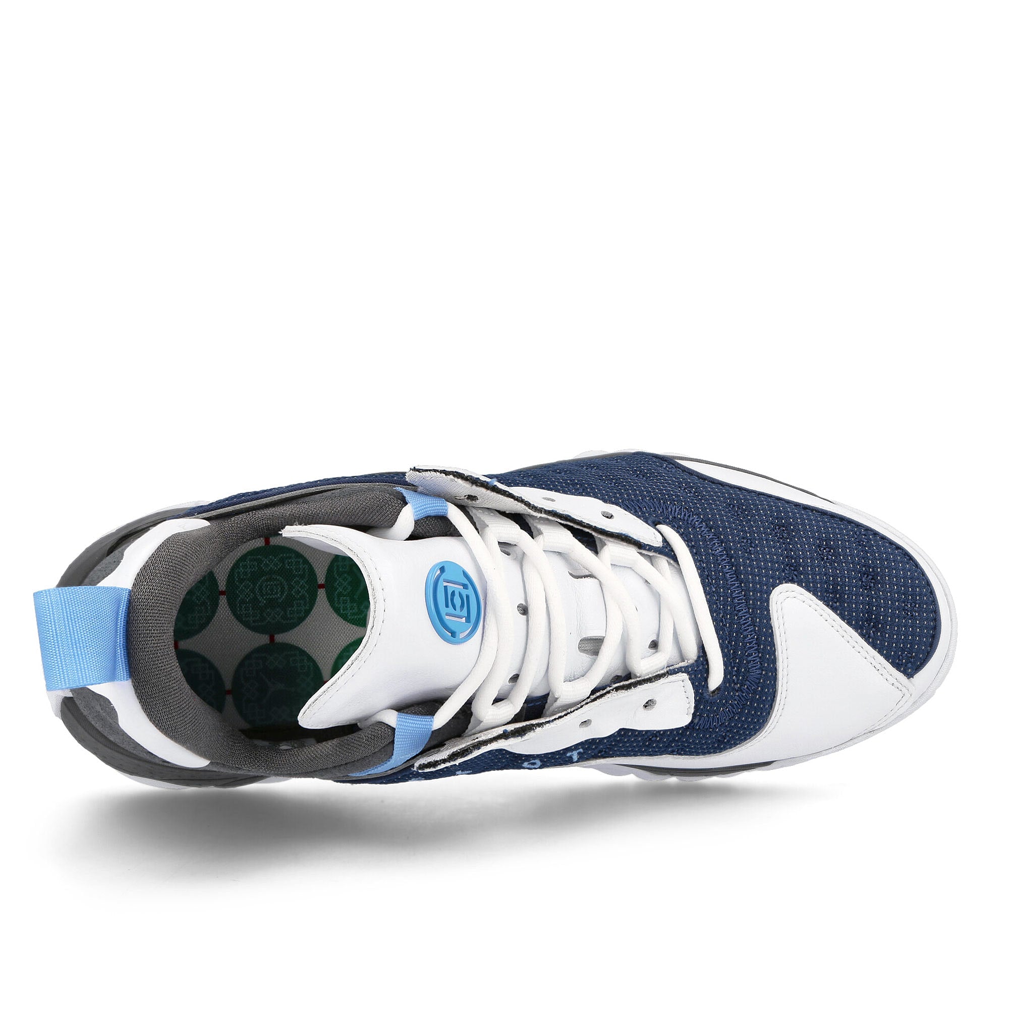 Jordan Clot x Air Jordan Delta 2 White / University Blue - Navy - Iron Grey Sneakers  Detail View 1 | Overkill